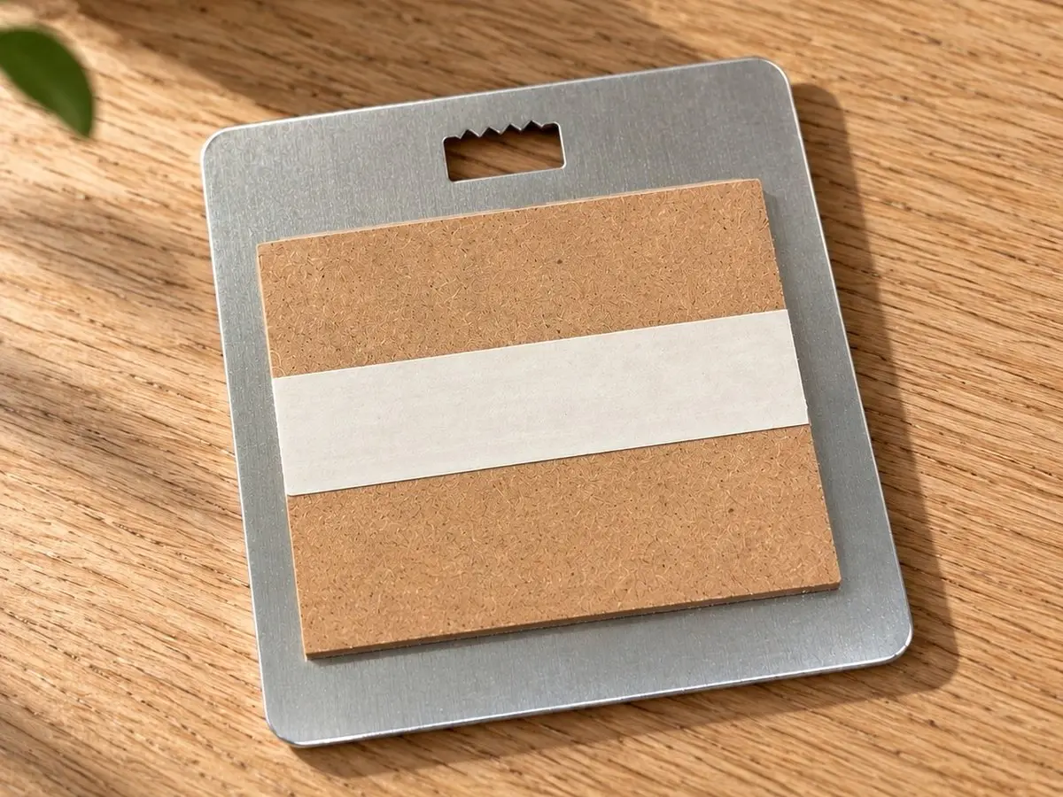 Sawtooth hanger plate with adhesive pads